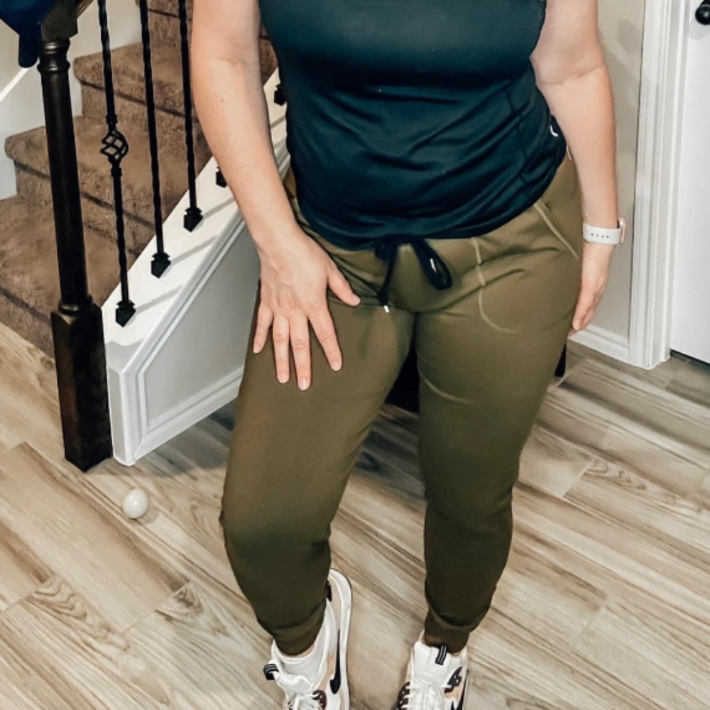 Olive green joggers